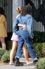 LILY-ROSE DEPP and 070 SHAKE Out for Lunch Date at Gracias Madre in West Hollywood 10/27/2024