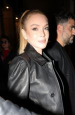 LINDSAY LOHAN Arrives at Costes Party in Paris 09/30/2024