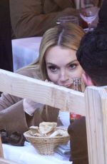 LINDSAY LOHAN on a Lunch Date with Her Husband Bader Shammas in Paris 10/01/2024