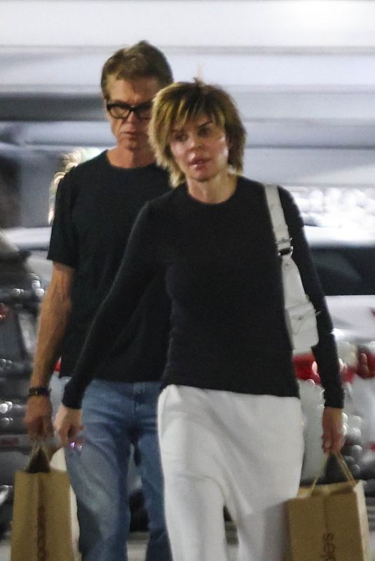 LISA RINNA and Harry Hamlin at Westfield Mall in Sherman Oaks 10/11/2024