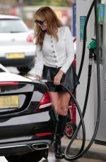 LIZZIE CUNDY at a Gas Station in London 10/15/2024