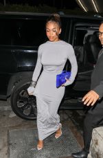 LORI HARVEY Arrives at Funke
