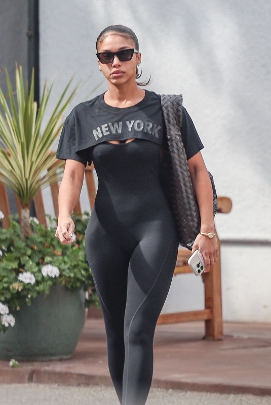 LORI HARVEY Leaves Pilates Class in Los Angeles 10/27/2024