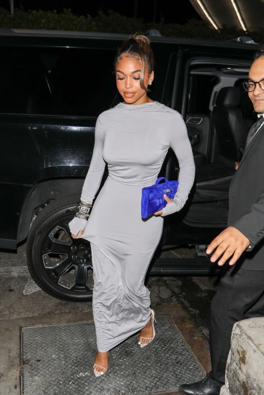 LORI HARVEY Night Out at Funke