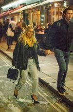 LOUISE REDKNAPP and Drew Michael Night Out in London 10/12/2024