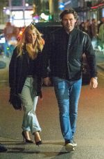LOUISE REDKNAPP and Drew Michael Night Out in London 10/12/2024