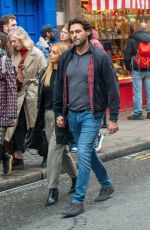 LOUISE REDKNAPP and Drew Michael Out in London 10/26/2024