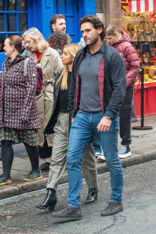 LOUISE REDKNAPP and Drew Michael Out in London 10/26/2024