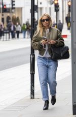 LOUISE REDKNAPP Out Shopping on Bond Street in London 10/04/2024