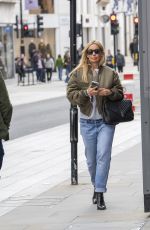 LOUISE REDKNAPP Out Shopping on Bond Street in London 10/04/2024
