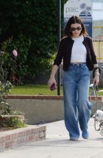 LUCY HALE Out for Stroll with Her Dog in Los Angeles 10/27/2024