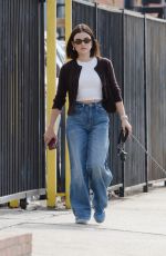 LUCY HALE Out for Stroll with Her Dog in Los Angeles 10/27/2024