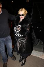 MADONNA Leaves Restaurant Le Square Trousseau in Paris 10/27/2024