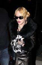 MADONNA Leaves Restaurant Le Square Trousseau in Paris 10/27/2024