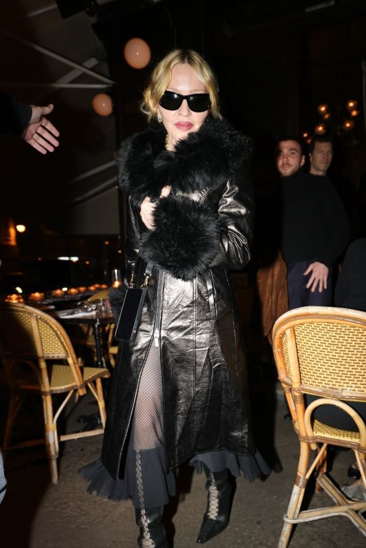 MADONNA Leaves Restaurant Le Square Trousseau in Paris 10/27/2024