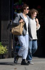 MAGGIE GYLLENHAAL Out Shopping with Her Daughter in New York 10/06/2024