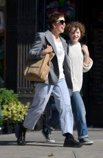 MAGGIE GYLLENHAAL Out Shopping with Her Daughter in New York 10/06/2024