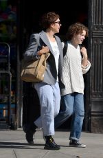 MAGGIE GYLLENHAAL Out Shopping with Her Daughter in New York 10/06/2024