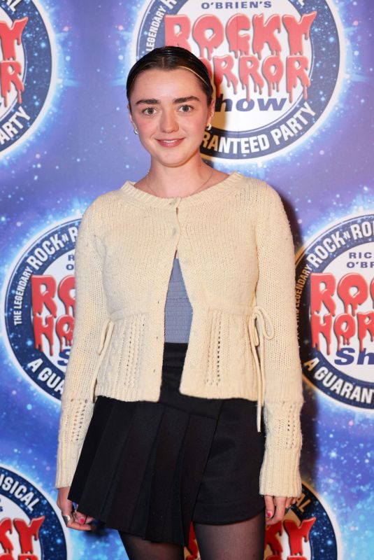 MAISIE WILLIAMS at Press Night Performance of Rocky Horror Show at Dominion Theatre in London 09/10/2024