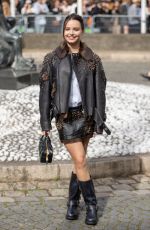 MALLORY WANECQUE Arrives at Miu Miu Fashion Show at Paris Fashion Week 10/01/2024