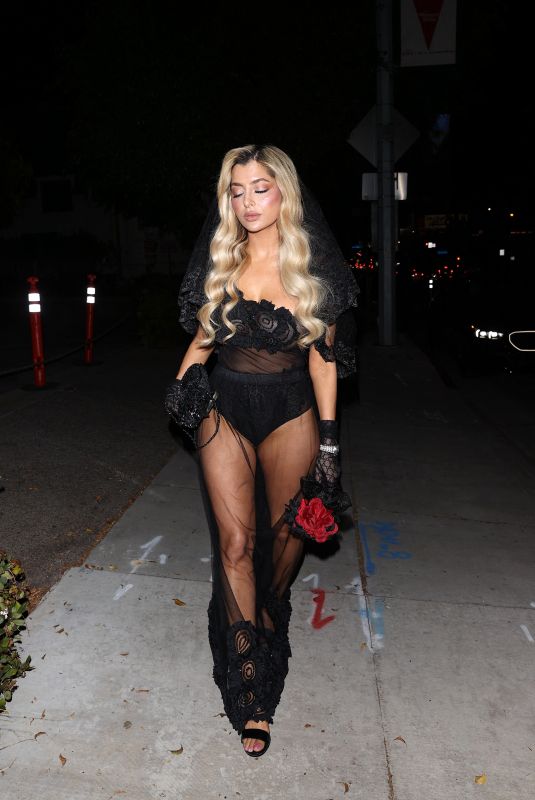 MANDANA BOLORUCHI Celebrates Halloween in West Hollywood 10/27/2024