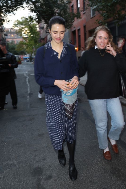 MARGARET QUALLEY Leaves Q&A Event for The Substance in West Village 10/14/2024
