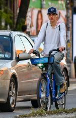 MARGARET QUALLEY Out for a Bike Ride in New York 10/05/2024