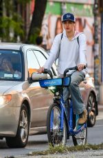 MARGARET QUALLEY Out for a Bike Ride in New York 10/05/2024