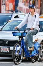 MARGARET QUALLEY Out for a Bike Ride in New York 10/05/2024