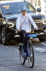 MARGARET QUALLEY Out on a Bike Ride in New York 10/26/2024