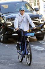 MARGARET QUALLEY Out on a Bike Ride in New York 10/26/2024