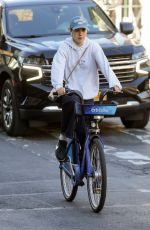 MARGARET QUALLEY Out on a Bike Ride in New York 10/26/2024