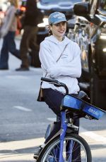 MARGARET QUALLEY Out on a Bike Ride in New York 10/26/2024