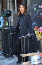 MARISKA HARGITAY on the Set of Law & Order: Special Victims Unit in New York 10/09/2024