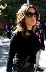 MARISKA HARGITAY on the Set of Law & Order: Special Victims Unit in New York 10/09/2024