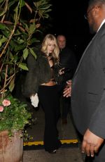 MARY CHARTERIS Leaves Chiltern Firehouse 10 Year Anniversary Party in London 10/03/2024