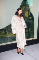 MAYA JAMA Arrives at Burberry Flagship Store Opening in New York 10/16/2024