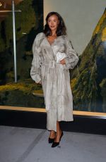 MAYA JAMA Arrives at Burberry Flagship Store Opening in New York 10/16/2024