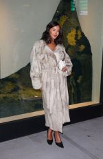 MAYA JAMA Arrives at Burberry Flagship Store Opening in New York 10/16/2024