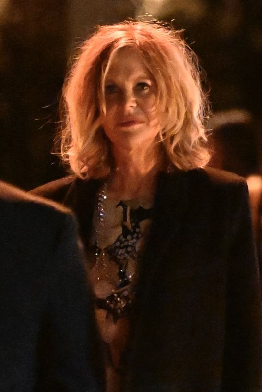 MEG RYAN Leaves Annual Academy Museum Gala in Los Angeles 10/19/2024