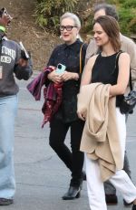 MERYL STREEP Arrives at Joni Mitchell