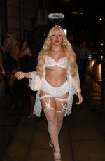 MIA WINWARD Arrives at Chinawhite nightclub Halloween Party in Manchester 10/25/2024