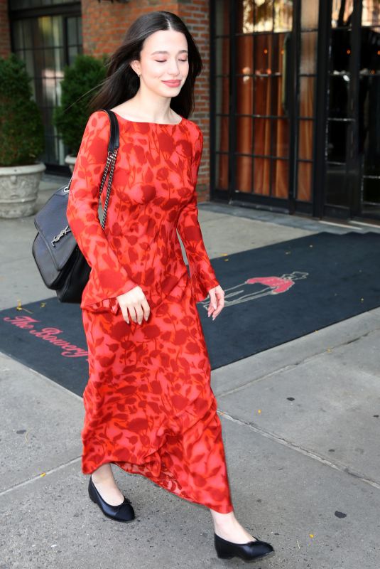 MIKEY MADISON Leaves Her Hotel in New York 10/15/2024
