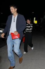 MILA KUNIS And Ashton Kutcher Leaves Marvin Restaurant 10/10/2024