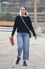 MILA KUNIS at a Horseback Riding in Los Angeles 10/27/2024