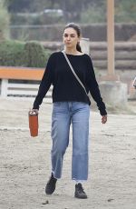 MILA KUNIS at a Horseback Riding in Los Angeles 10/27/2024