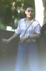 MILA KUNIS Out and About in Studio City 10/05/2024