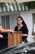 MILA KUNIS Out for Lunch with a Friend at Soho House in Los Angeles 10/17/2024