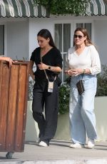 MILA KUNIS Out for Lunch with a Friend at Soho House in Los Angeles 10/17/2024