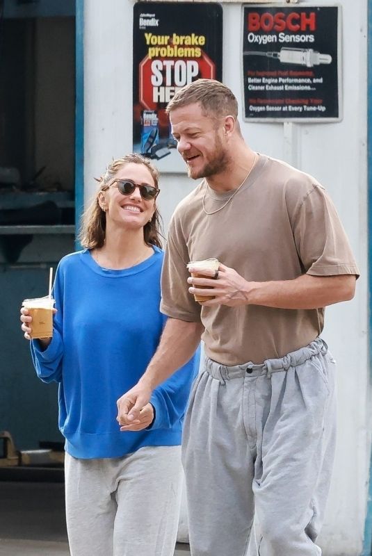 MINKA KELLY and Dan Reynolds Out for Morning Coffee in Los Feliz 10/28/2024
